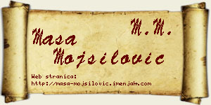Maša Mojsilović vizit kartica